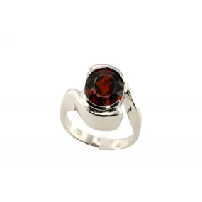 anello fantasia donna Gioielli Lavinia in oro 750 bianco con spessartite (granato)