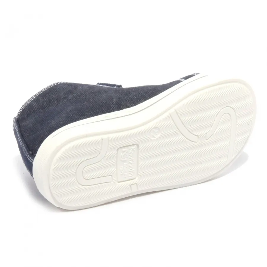 B1856 sneaker bimbo NERO GIARDINI DENIM blu shoe kid
