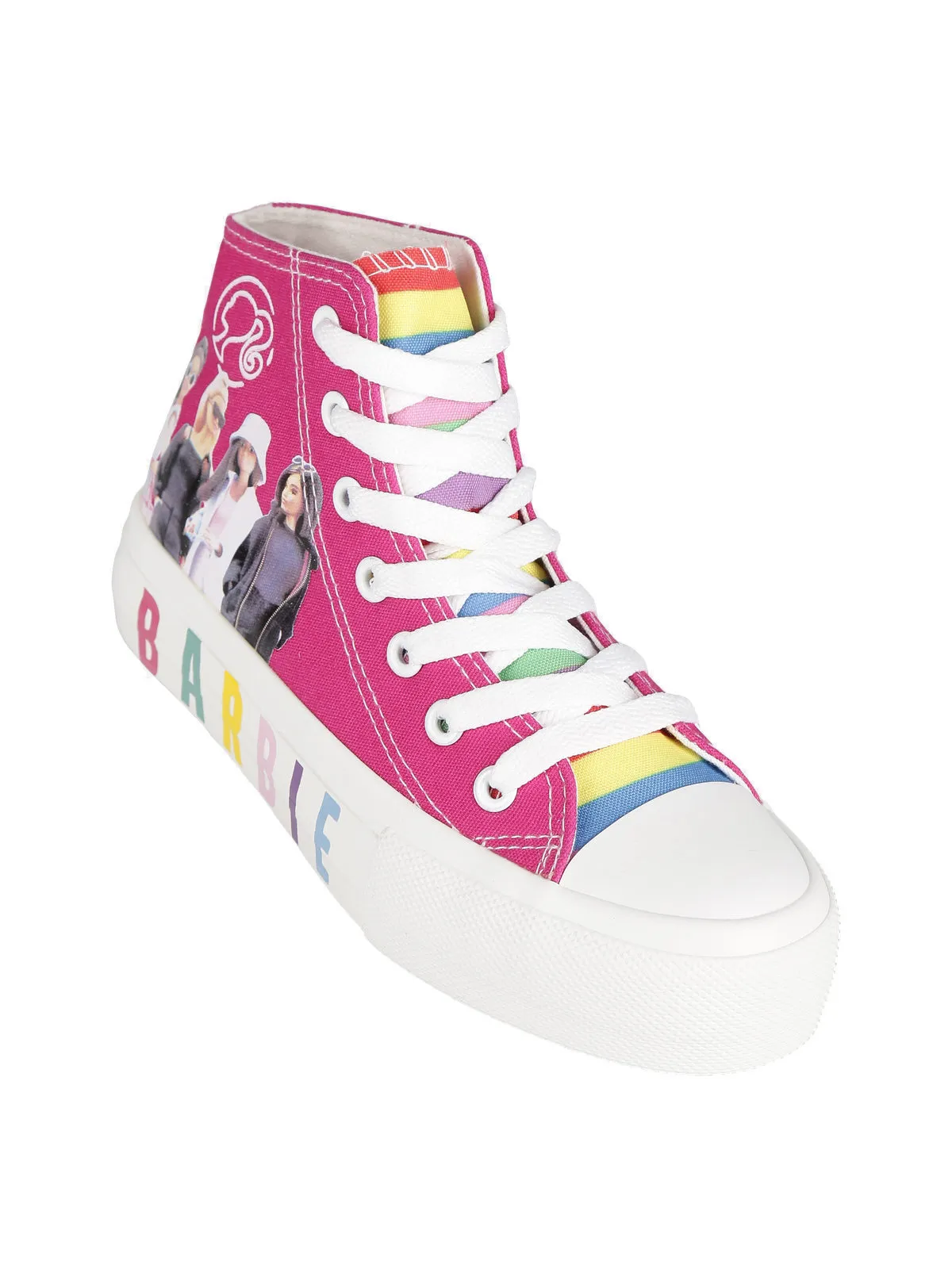 Barbie Baskets montantes pour filles en toile