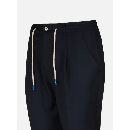 BLUE MICROFLANNEL TROUSERS