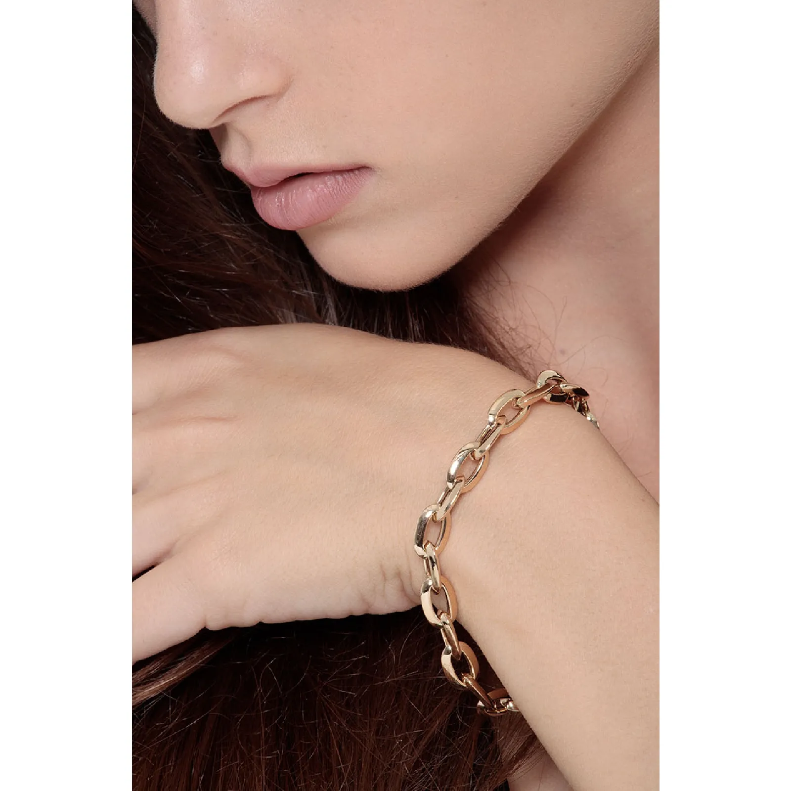 Bracciale Fantasia in Oro Giallo 18k, cm 19,50.