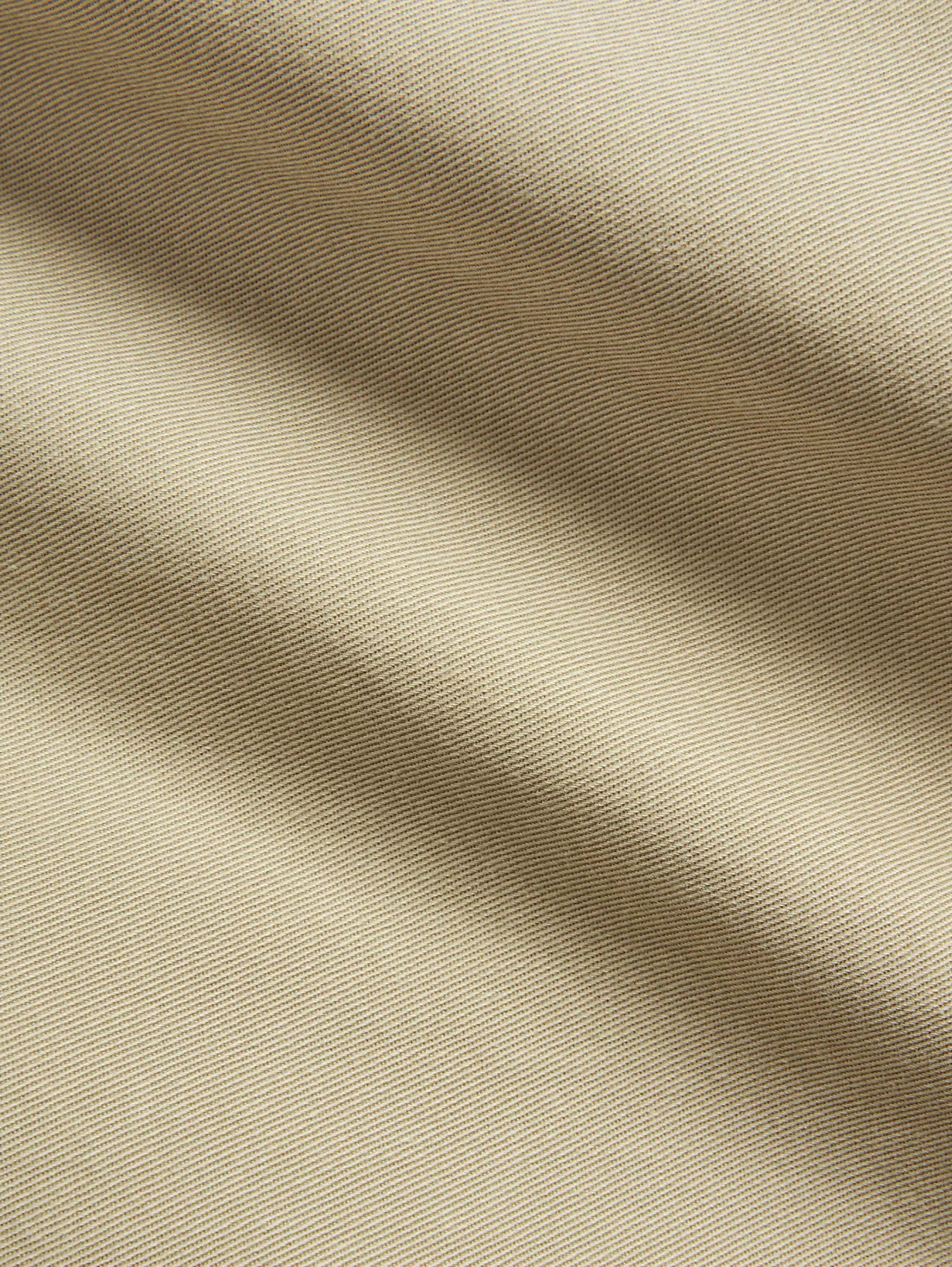 Camicia in Twill con Tasche Applicate Khaki