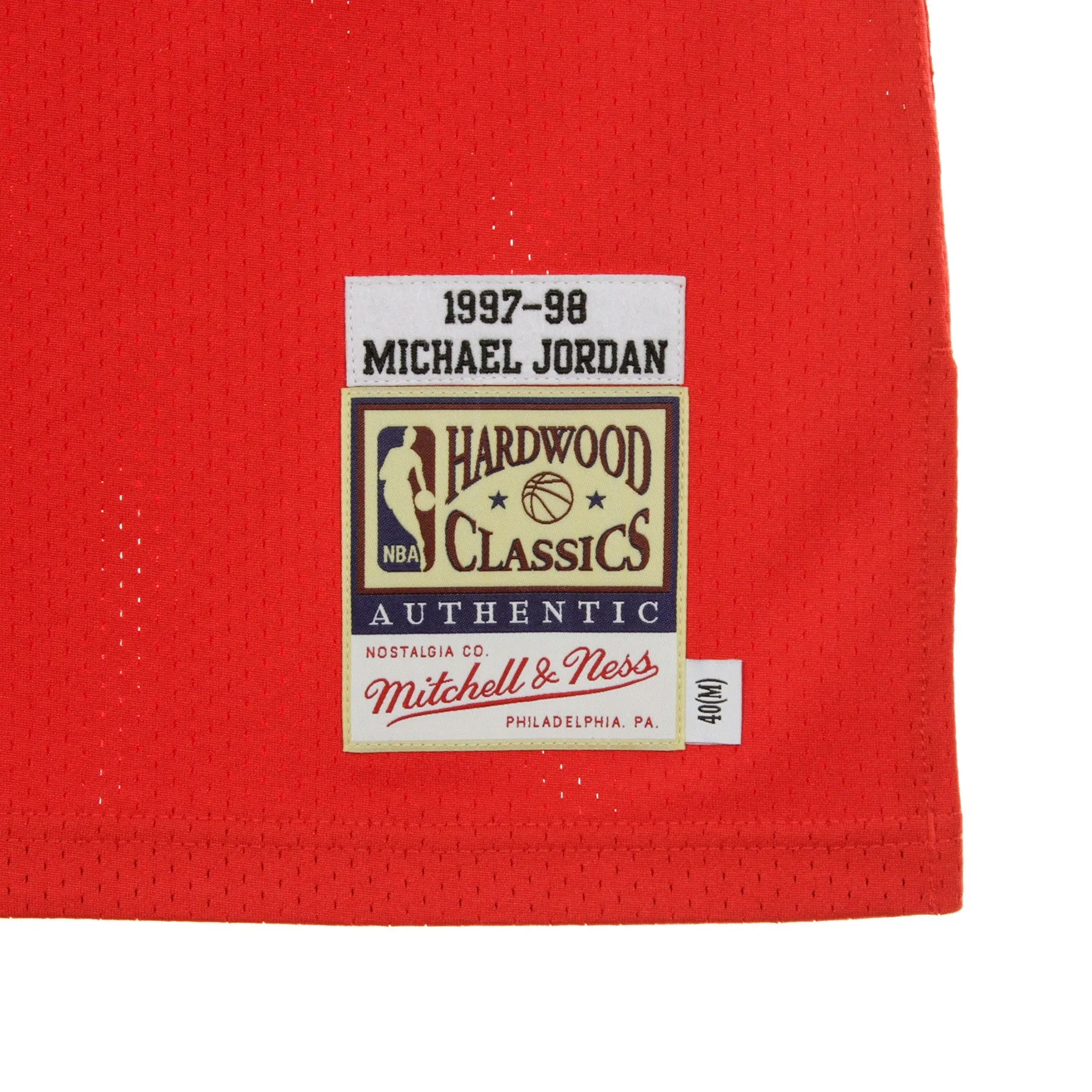 Canotta Basket Uomo Nba Authentic Jersey Hardwood Classics Michael Jordan No 23 1997-98 Chibul Road Original Team Colors