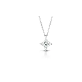 Ciondolo fantasia Maastricht in oro bianco 18k con diamanti naturali e vvs