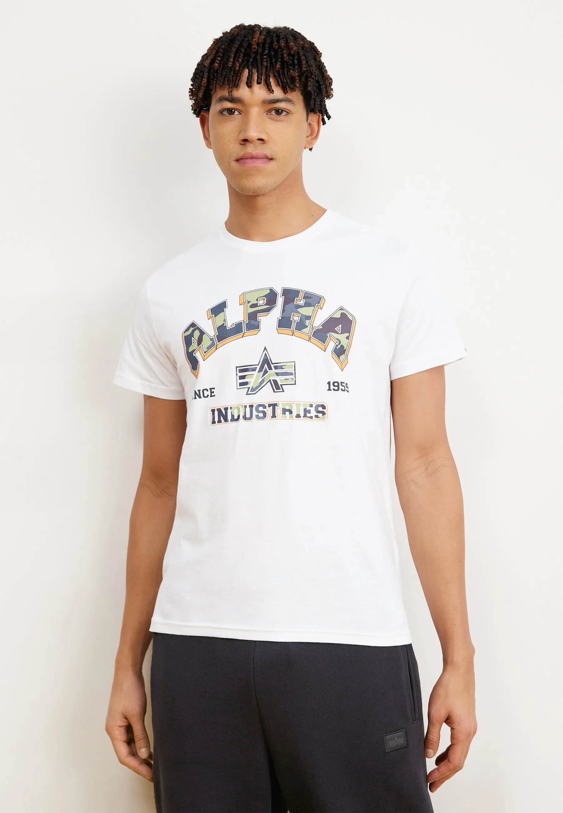COLLEGE CAMO  - T-shirt con stampa