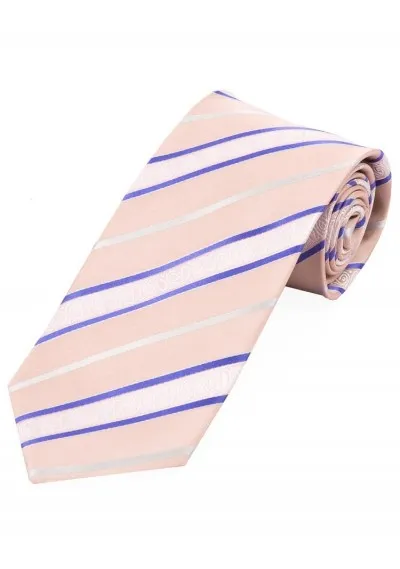 Cravatta business modello a righe elegante Rosa Bianco Viola