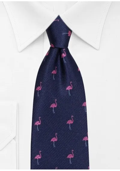 Cravatta fenicottero (blu/rosa)