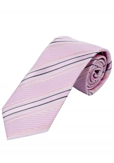 Cravatta struttura design a righe rosa notte nero