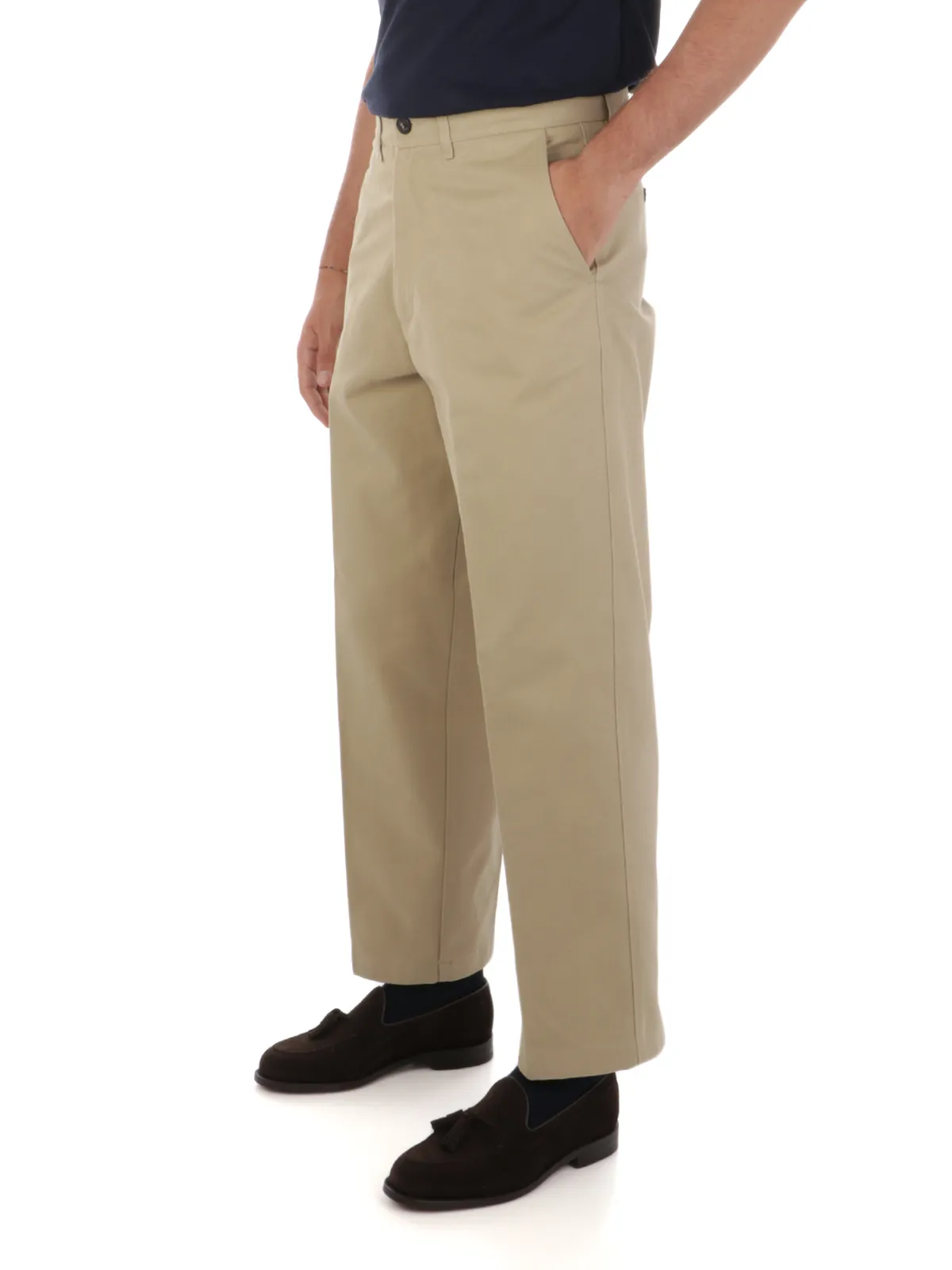 CRUNA ---------- Pantaloni Uomo Greenwich in Cotone ---------