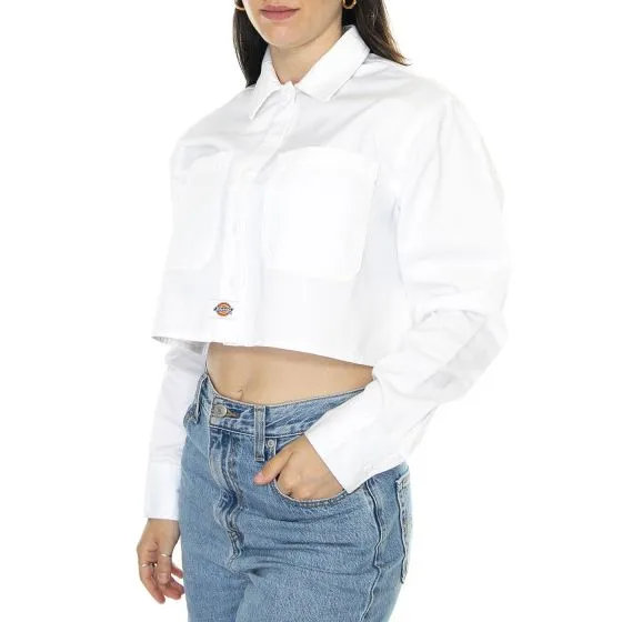Dickies Culpeper Shirt LS W White - Camicia Donna Bianca    