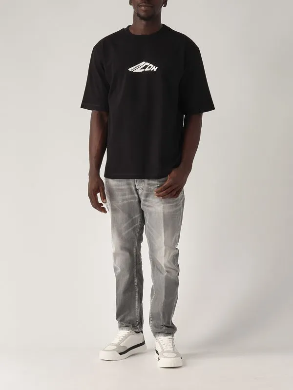 DSQUARED2  T-shirt uomo Dsquared2 New Generation in cotone Nero