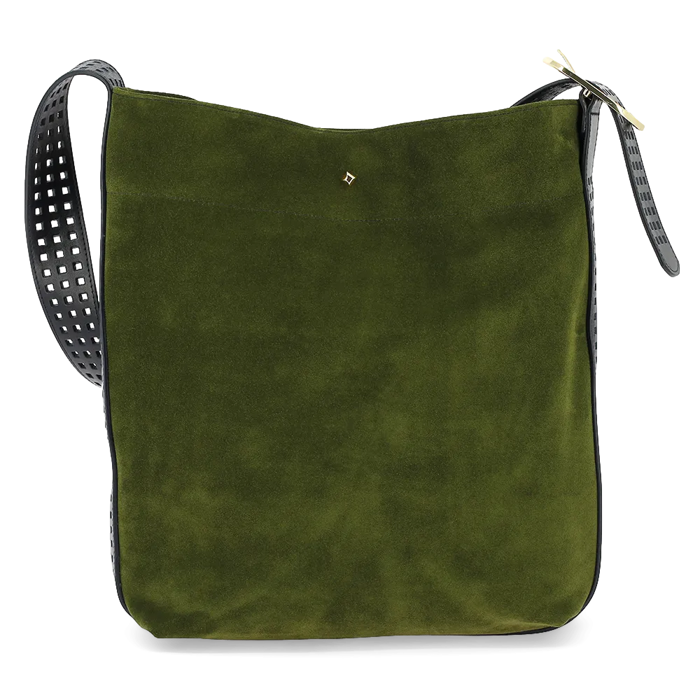  HERBERT FRERE SOEUR   LE ENZO CRAN - Borsa a tracolla in pelle | Verde