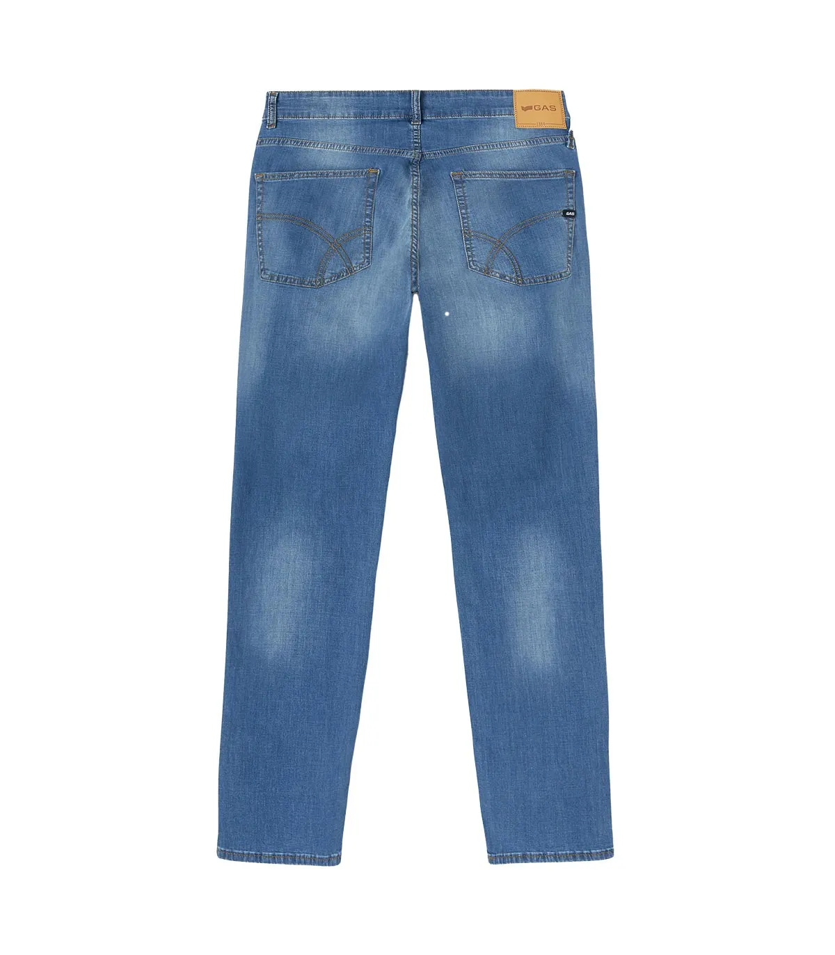 Jeans in chambray Uomo Gas Alber 12LM