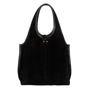  JEROME DREYFUSS   PACO S - Shopping bag in pelle metallizzata | Nero