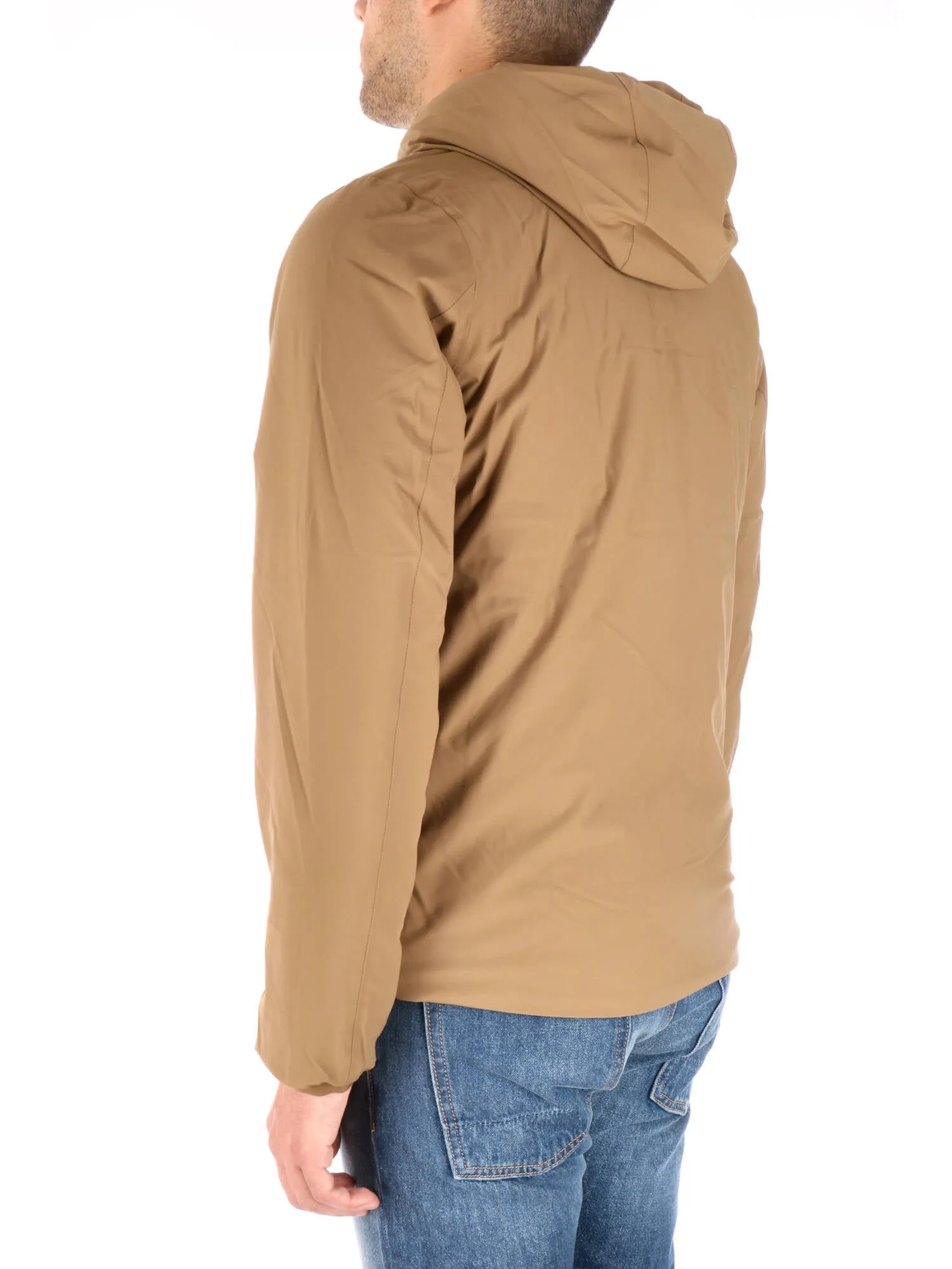 K-way uomo giubbotto beige reversibile nel blu