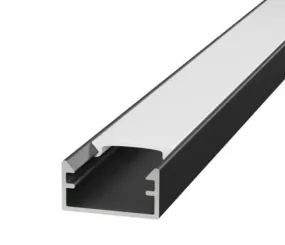 Kit Profilo Incasso Finitura Nero 2 metri Lampo PRKITSUPNE