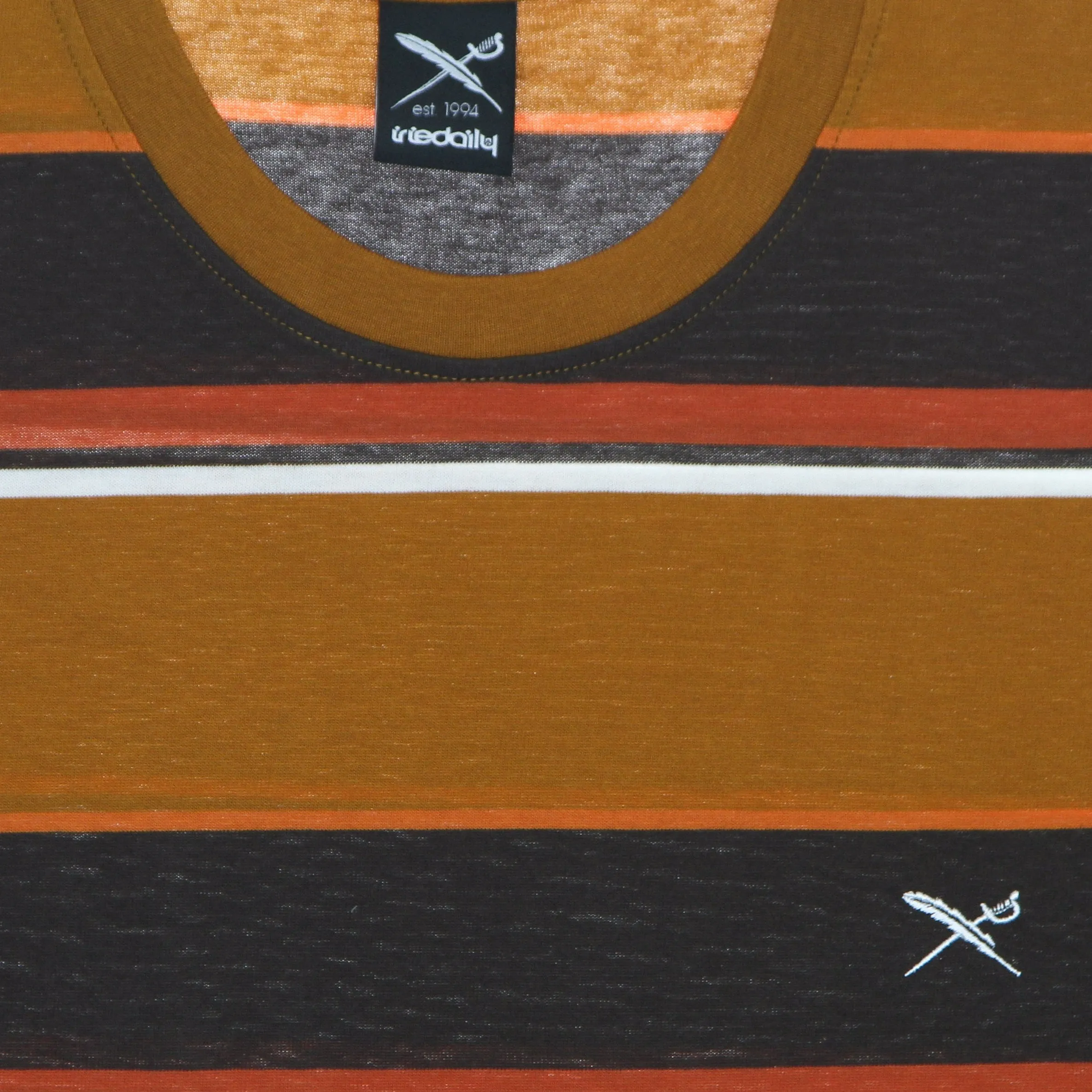 Maglietta Uomo Big Tony Stripe Tee Toffee