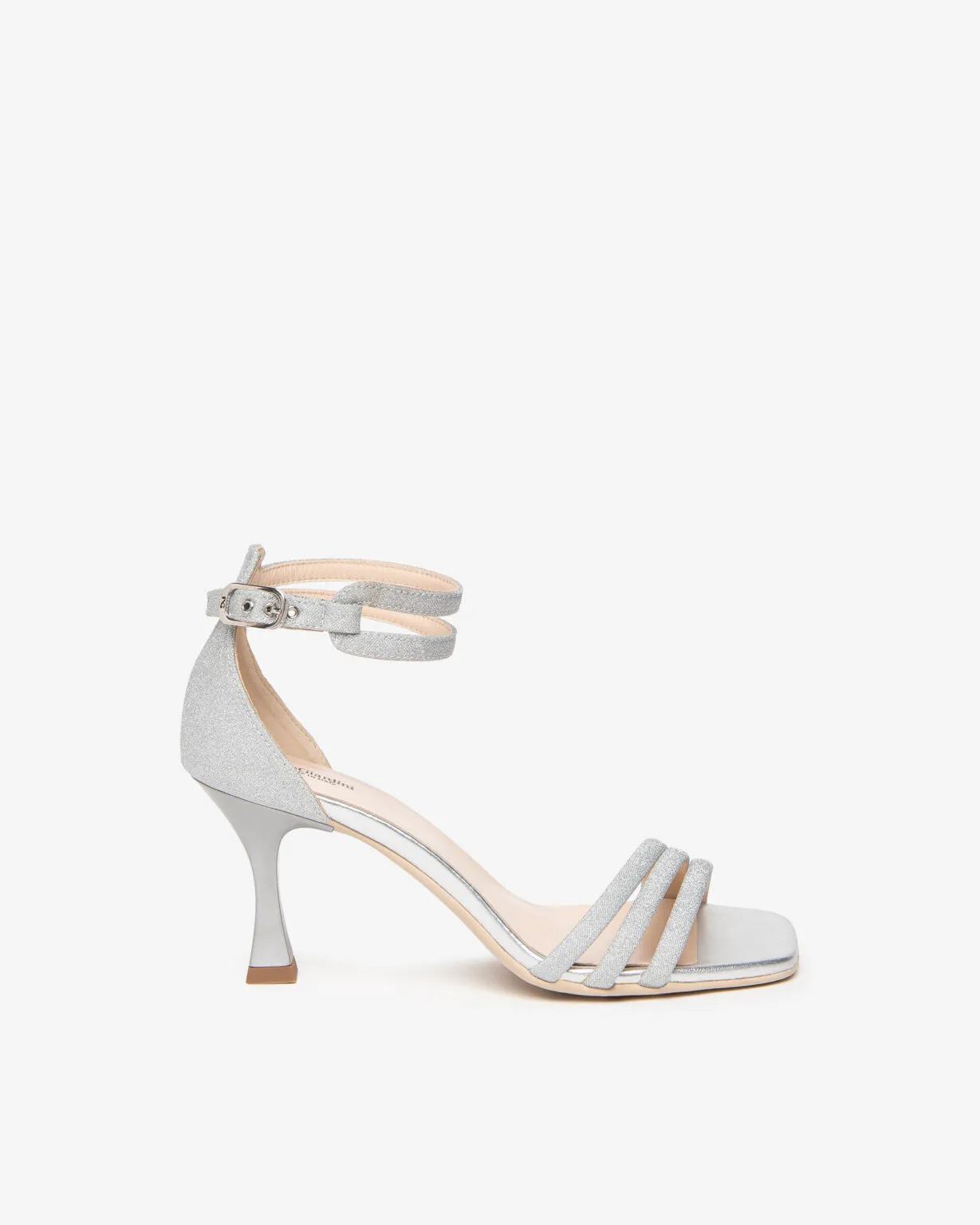 NeroGiardini Sandali donna in materiale tecnico-Variante 700 | Colore Argento Art.E307291DE
