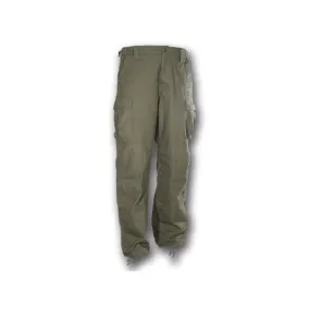Pantaloni Patton in cotone rip stop verde stone washed