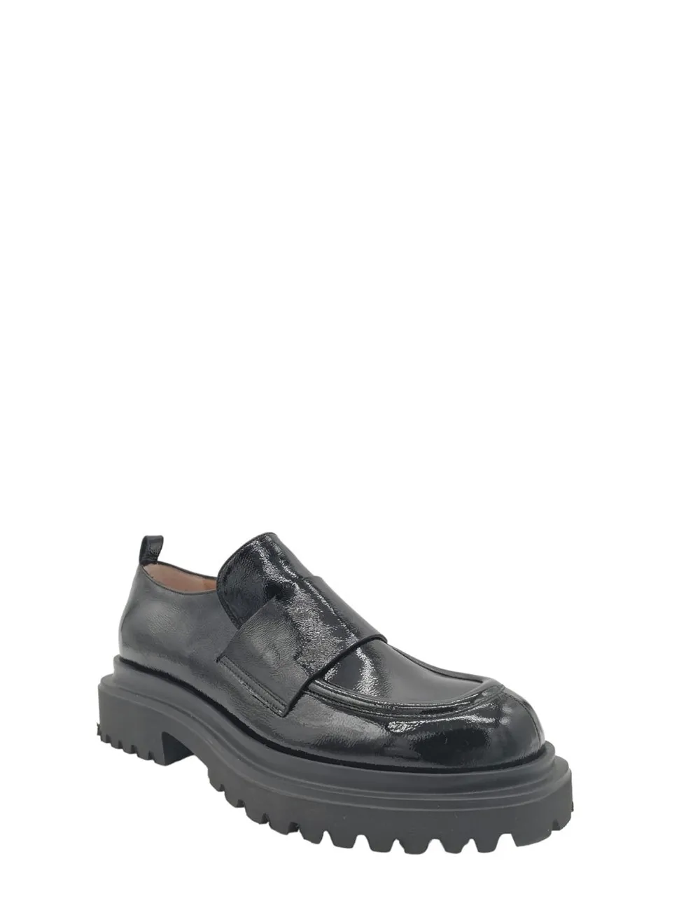 Paru Milano     Mocassino Naplak in vernice Nero