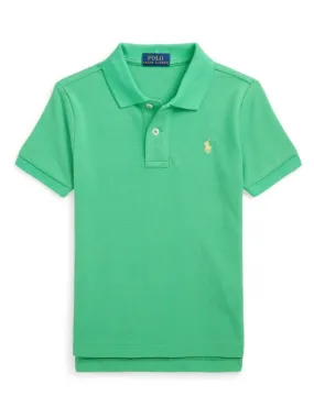 POLO CON LOGO RICAMATO A CONTRASTO