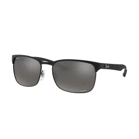   Ray-Ban RB 8319CH - 186/5J Top Nero Su Nero Opaco | Occhiale Da Sole Uomo 