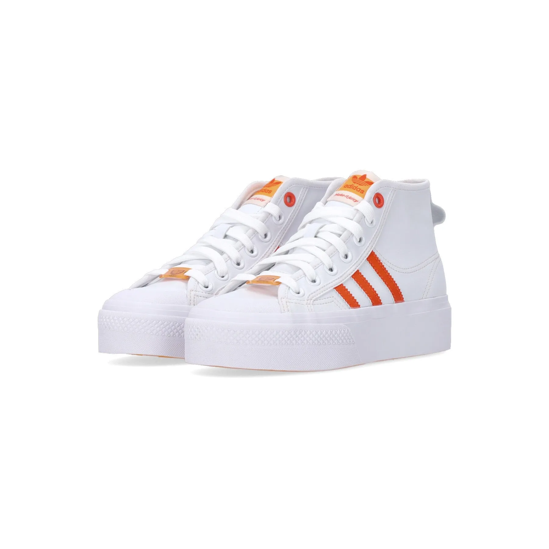Scarpa Alta Donna Nizza Platform Mid Cloud White/semi Impact Orange/bliss Orange