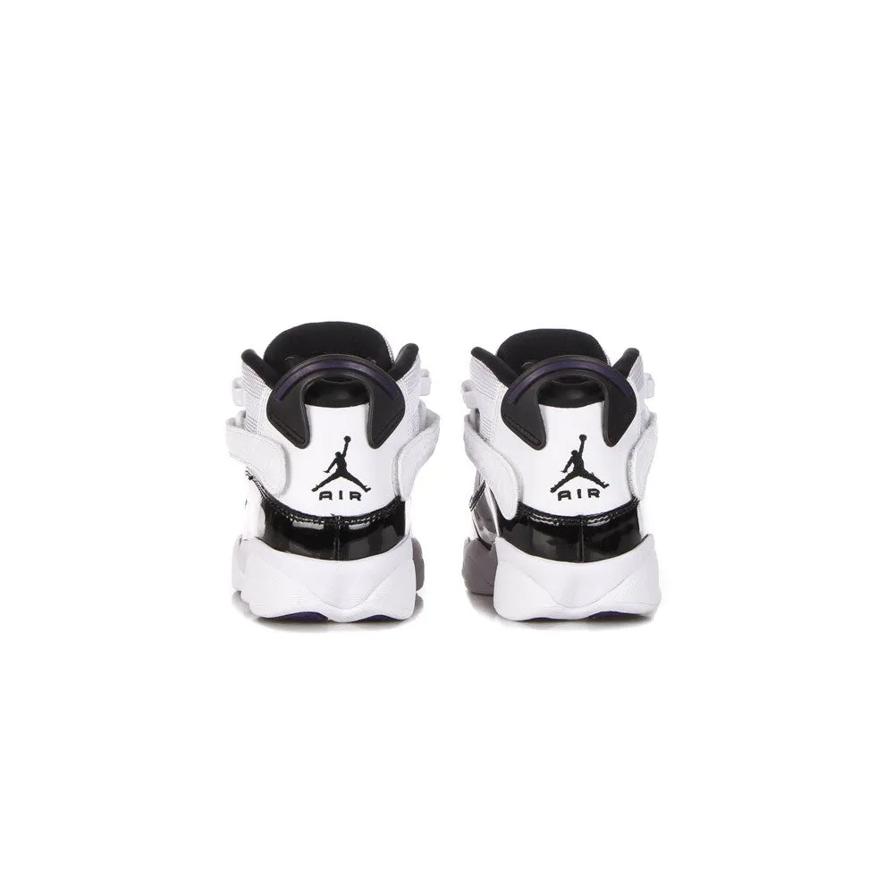 Scarpa Alta Ragazzo Jordan 6 Rings White/black/dark Concord/clear