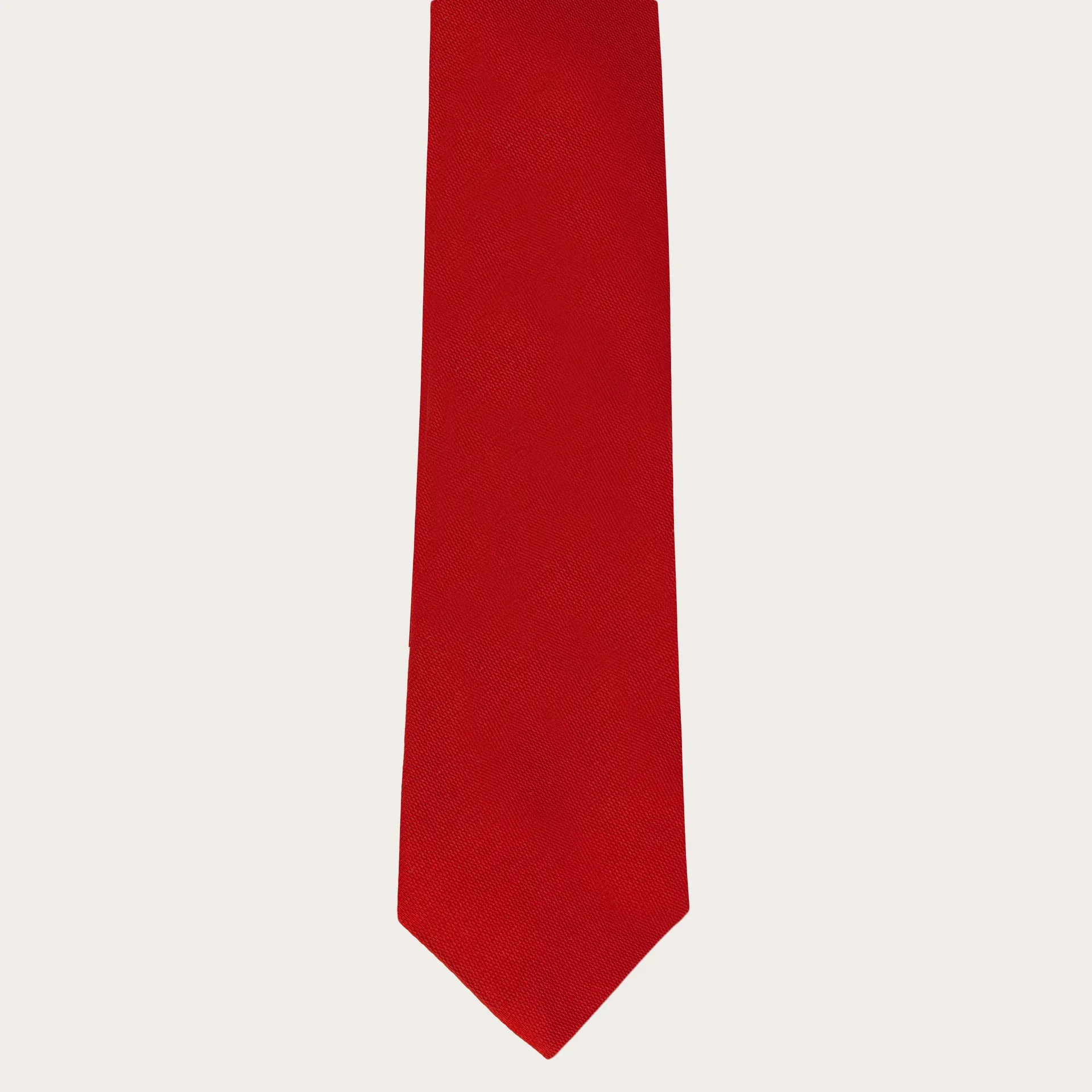 Set di bretelle con asole e cravatta uomo in seta, rosso