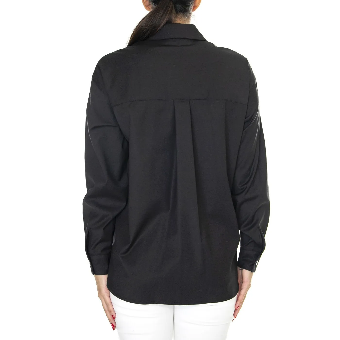SKILLS Camicia Donna 999 Nera Black Shirt    