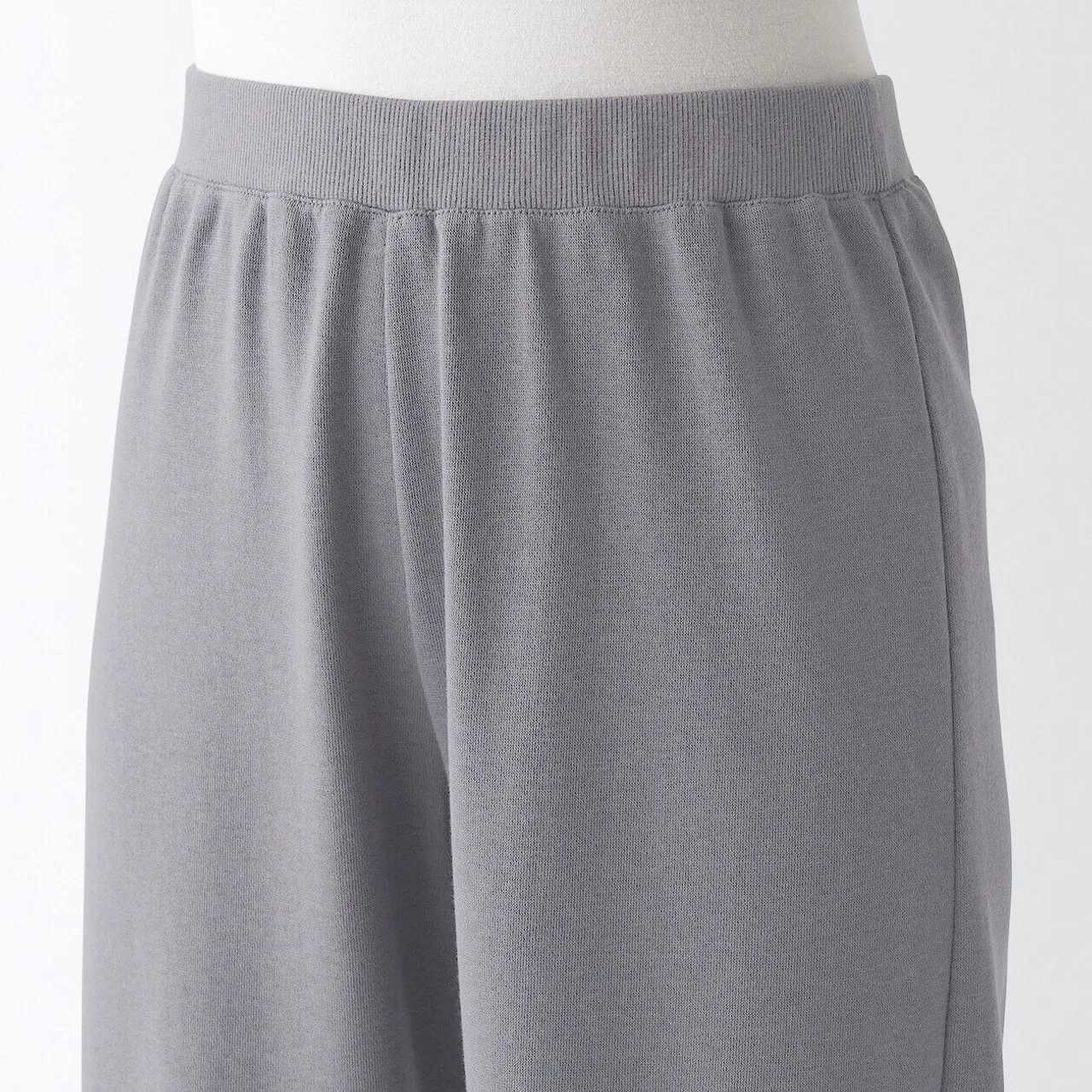 Stretch French Terry Straight Trousers