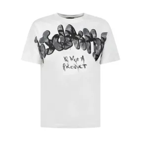  T-SHIRT DISCLAIMER. BIANCO 