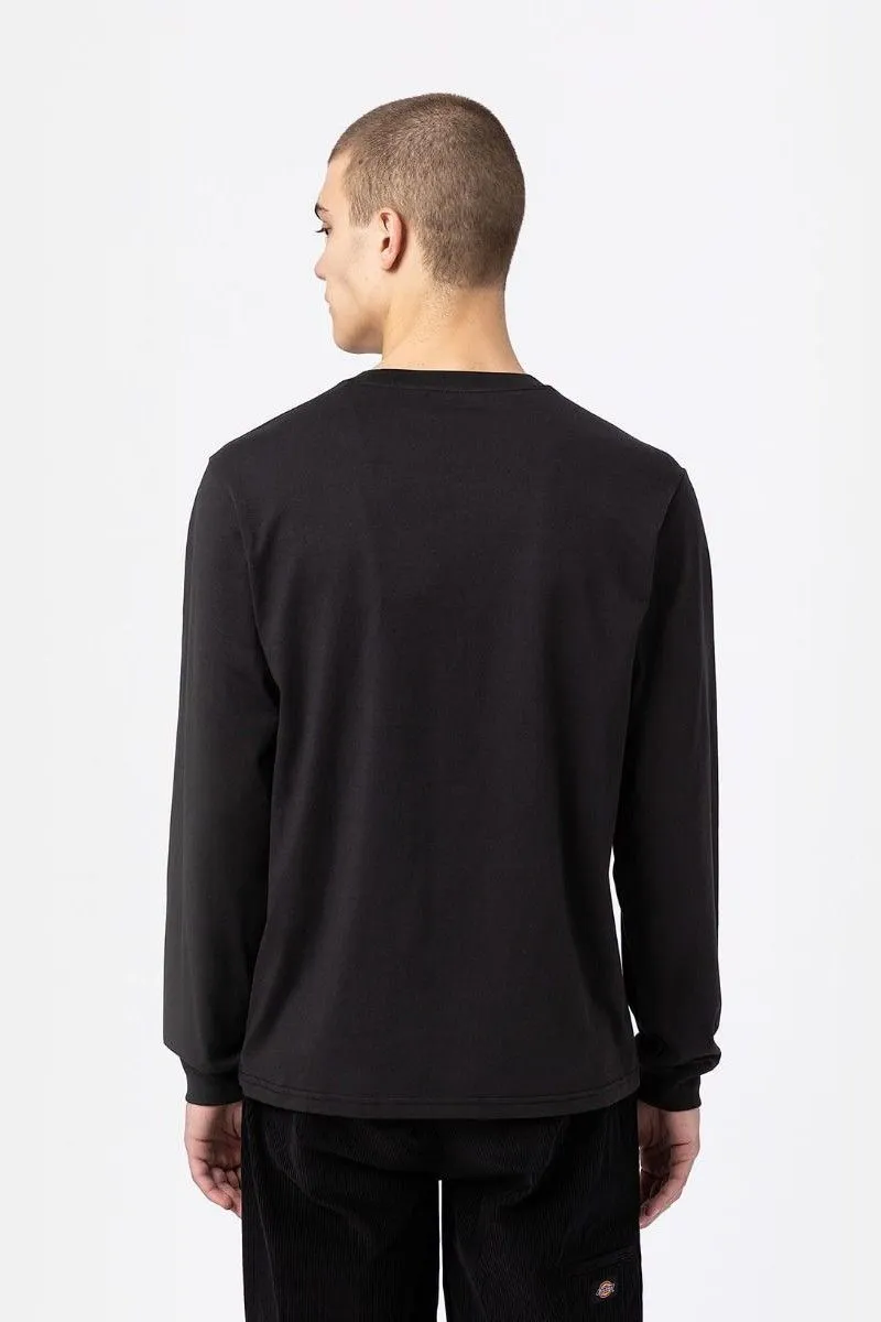 T-shirt Mapleton a maniche lunghe uomo Nero