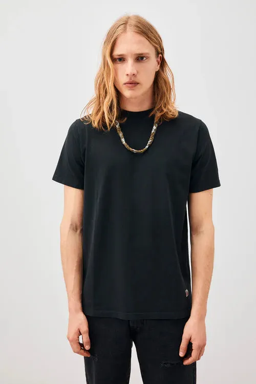 US4-T-Shirt Girocollo Jersey Black Man  